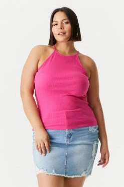 Stitches Ladies Tops Plus Size High Neck Racerback Cami 60 Stitches Ladies Tops Plus Size High Neck Racerback Cami