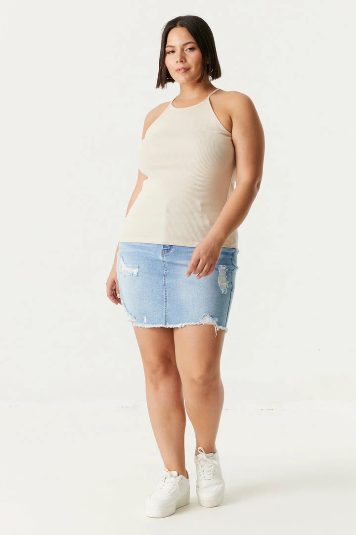 Stitches Ladies Tops Plus Size High Neck Racerback Cami 33 Stitches Ladies Tops Plus Size High Neck Racerback Cami