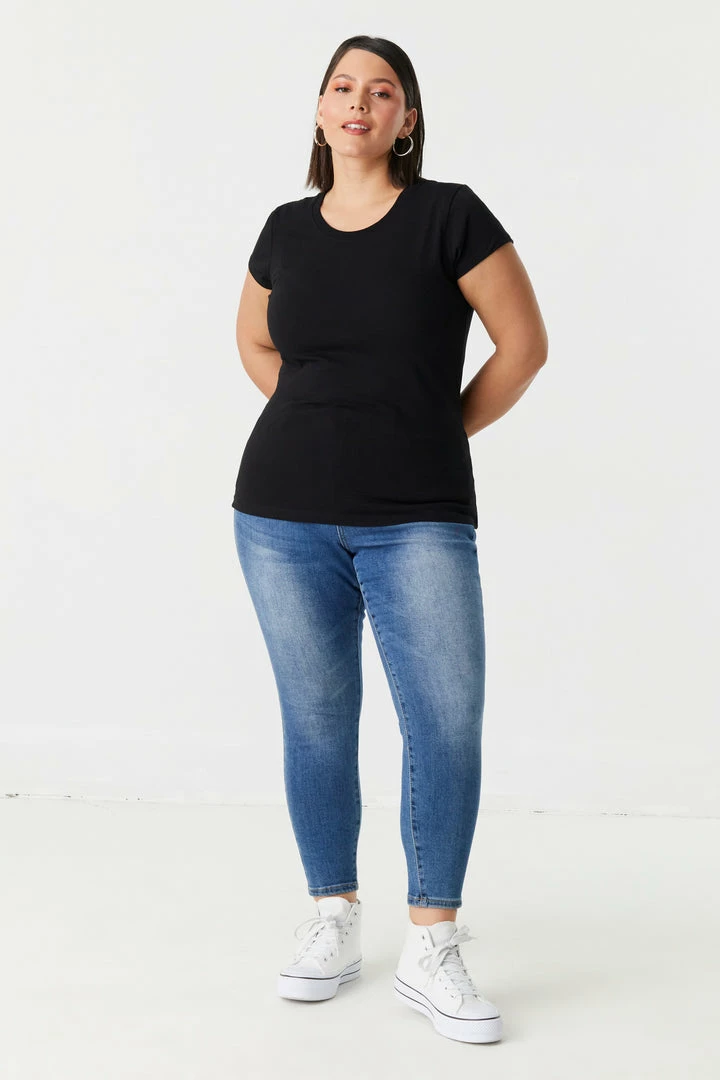 Stitches Ladies Tops Plus Size Everyday T-Shirt 6 Stitches Ladies Tops Plus Size Everyday T-Shirt