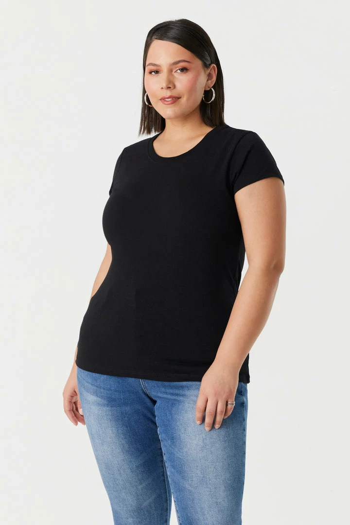 Stitches Ladies Tops Plus Size Everyday T-Shirt 4 Stitches Ladies Tops Plus Size Everyday T-Shirt