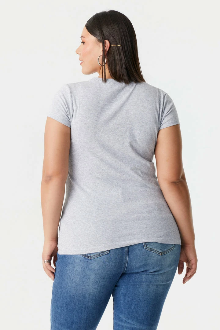 Stitches Ladies Tops Plus Size Everyday T-Shirt 8 Stitches Ladies Tops Plus Size Everyday T-Shirt