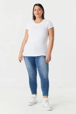 Stitches Ladies Tops Plus Size Everyday T-Shirt 44 Stitches Ladies Tops Plus Size Everyday T-Shirt