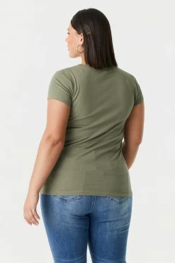 Stitches Ladies Tops Plus Size Everyday T-Shirt 46 Stitches Ladies Tops Plus Size Everyday T-Shirt