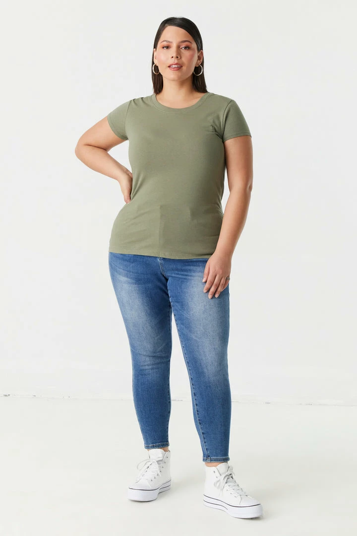 Stitches Ladies Tops Plus Size Everyday T-Shirt 15 Stitches Ladies Tops Plus Size Everyday T-Shirt