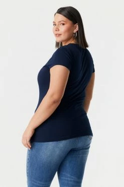 Stitches Ladies Tops Plus Size Everyday T-Shirt 49 Stitches Ladies Tops Plus Size Everyday T-Shirt