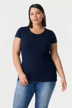 Stitches Ladies Tops Plus Size Everyday T-Shirt 48 Stitches Ladies Tops Plus Size Everyday T-Shirt