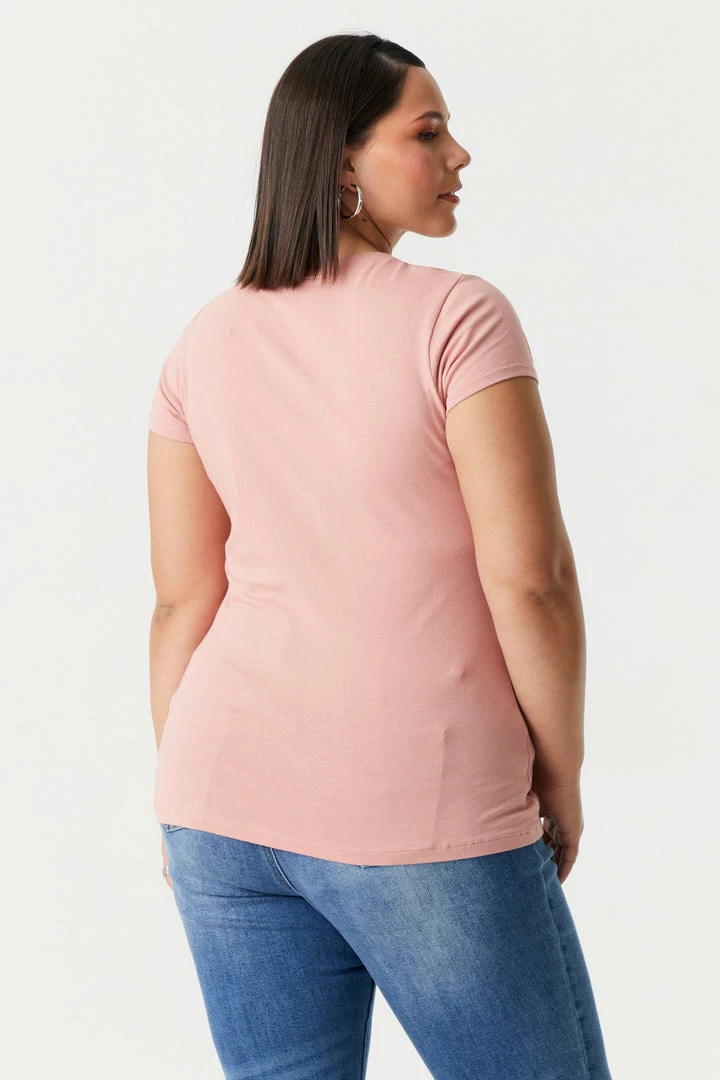 Stitches Ladies Tops Plus Size Everyday T-Shirt 20 Stitches Ladies Tops Plus Size Everyday T-Shirt