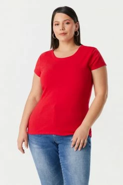 Stitches Ladies Tops Plus Size Everyday T-Shirt 54 Stitches Ladies Tops Plus Size Everyday T-Shirt