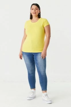 Stitches Ladies Tops Plus Size Everyday T-Shirt 59 Stitches Ladies Tops Plus Size Everyday T-Shirt