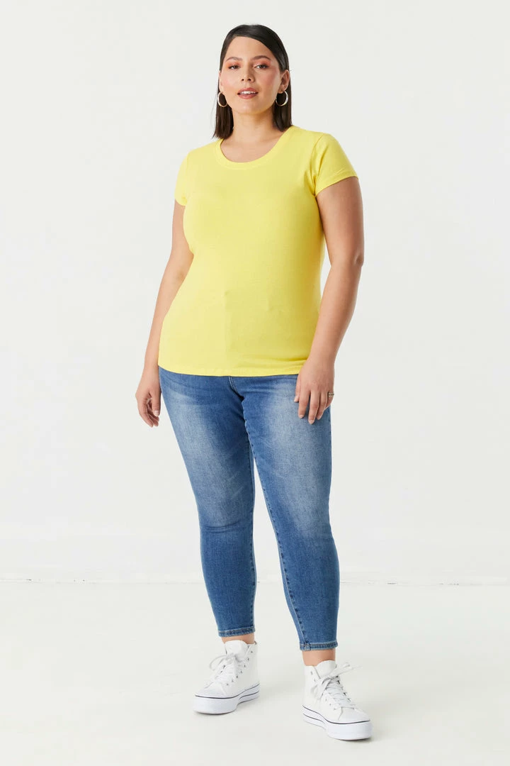 Stitches Ladies Tops Plus Size Everyday T-Shirt 27 Stitches Ladies Tops Plus Size Everyday T-Shirt