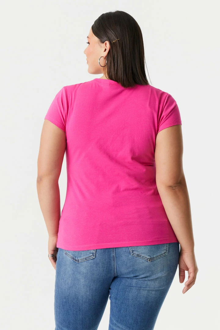 Stitches Ladies Tops Plus Size Everyday T-Shirt 29 Stitches Ladies Tops Plus Size Everyday T-Shirt