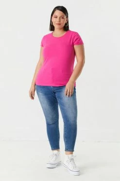 Stitches Ladies Tops Plus Size Everyday T-Shirt 62 Stitches Ladies Tops Plus Size Everyday T-Shirt