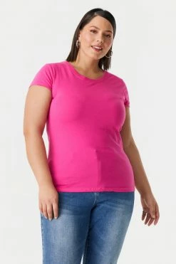 Stitches Ladies Tops Plus Size Everyday T-Shirt 60 Stitches Ladies Tops Plus Size Everyday T-Shirt