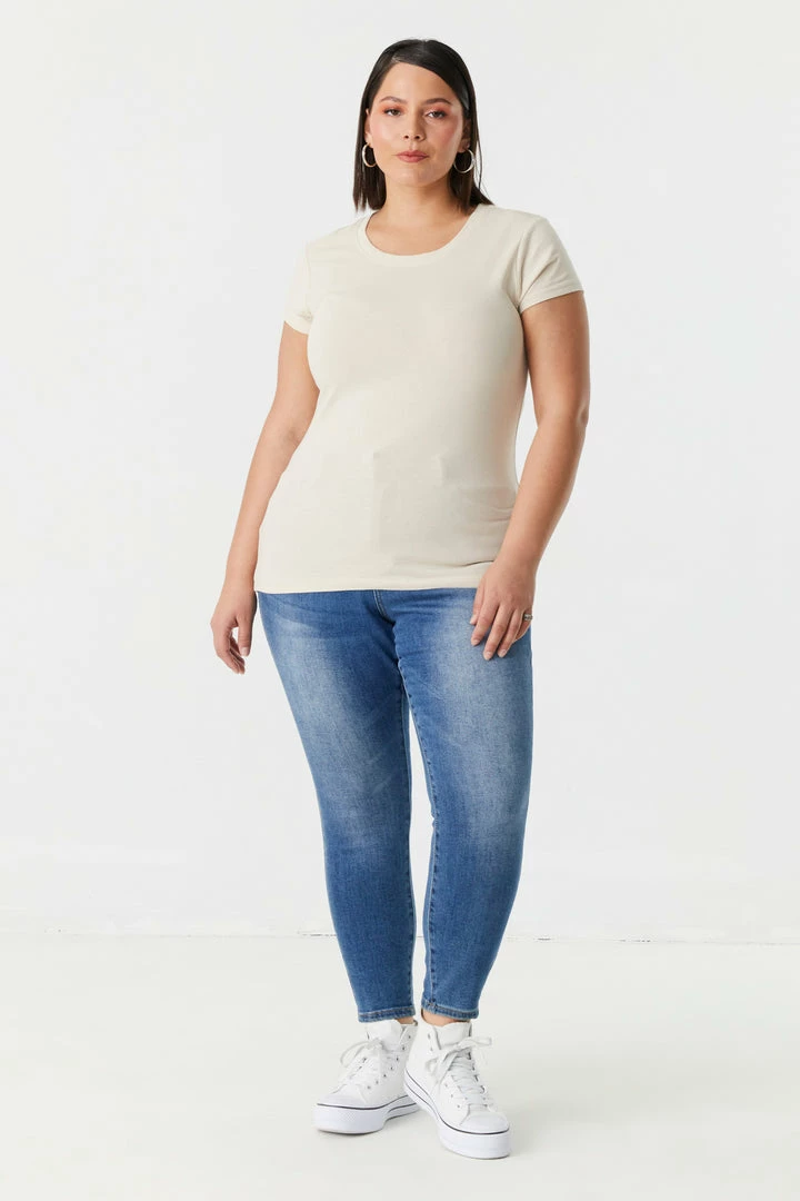 Stitches Ladies Tops Plus Size Everyday T-Shirt 33 Stitches Ladies Tops Plus Size Everyday T-Shirt