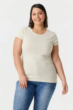 Stitches Ladies Tops Plus Size Everyday T-Shirt 63 Stitches Ladies Tops Plus Size Everyday T-Shirt