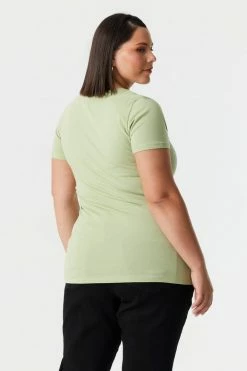 Stitches Ladies Plus Size V-Neck T-Shirt Tops 40 Stitches Ladies Plus Size V-Neck T-Shirt Tops