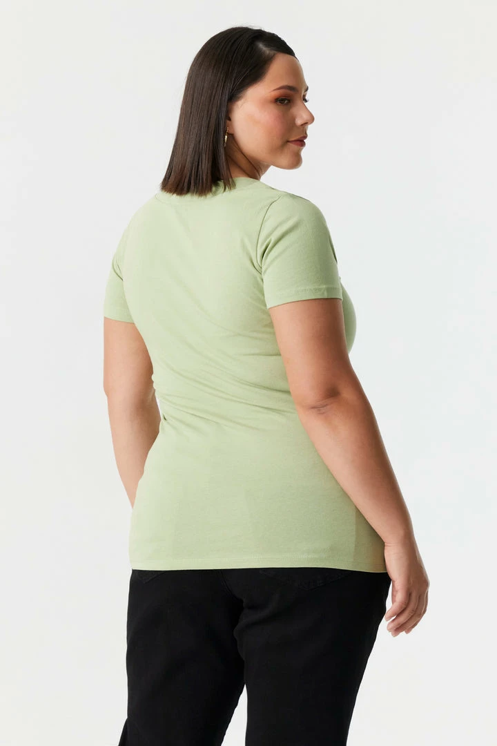 Stitches Ladies Plus Size V-Neck T-Shirt Tops 14 Stitches Ladies Plus Size V-Neck T-Shirt Tops