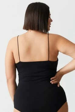 Stitches Ladies Plus Size Scoop Neck Cami Bodysuit