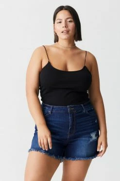 Stitches Ladies Plus Size Scoop Neck Cami Bodysuit