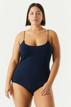 Stitches Ladies Plus Size Scoop Neck Cami Bodysuit