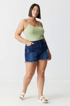 Stitches Ladies Plus Size Scoop Neck Cami Bodysuit