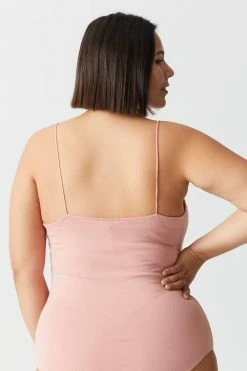 Stitches Ladies Plus Size Scoop Neck Cami Bodysuit