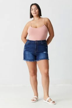 Stitches Ladies Plus Size Scoop Neck Cami Bodysuit