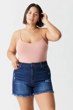 Stitches Ladies Plus Size Scoop Neck Cami Bodysuit