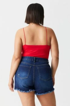 Stitches Ladies Plus Size Scoop Neck Cami Bodysuit