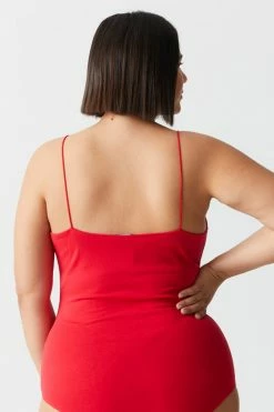 Stitches Ladies Plus Size Scoop Neck Cami Bodysuit