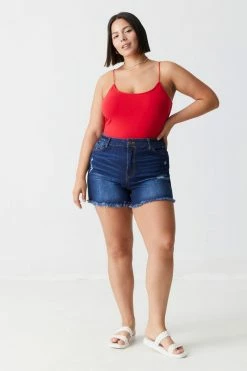 Stitches Ladies Plus Size Scoop Neck Cami Bodysuit