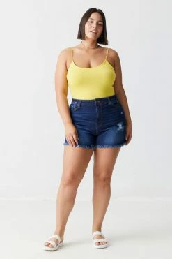 Stitches Ladies Plus Size Scoop Neck Cami Bodysuit