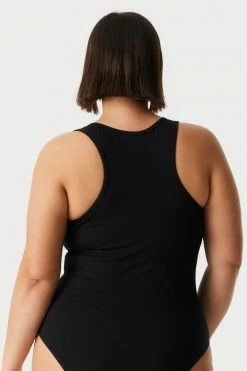 Stitches Ladies Tops Plus Size V-Neck Racerback Bodysuit 48 Stitches Ladies Tops Plus Size V-Neck Racerback Bodysuit