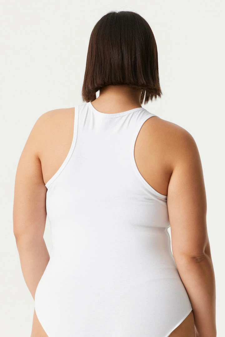 Stitches Ladies Tops Plus Size V-Neck Racerback Bodysuit 14 Stitches Ladies Tops Plus Size V-Neck Racerback Bodysuit