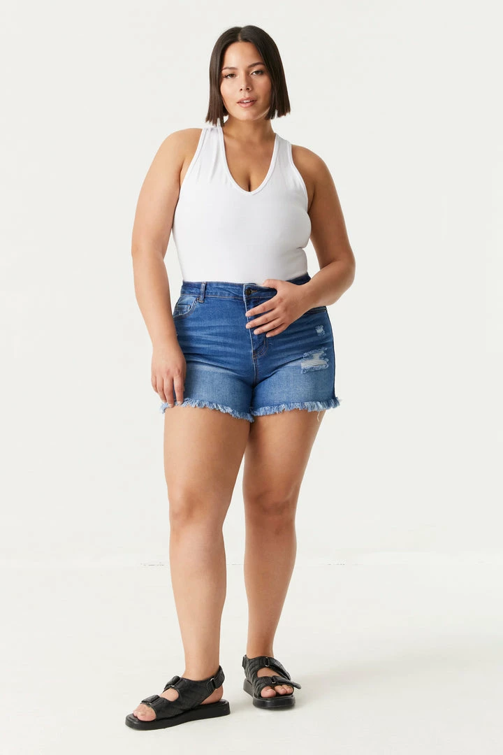 Stitches Ladies Tops Plus Size V-Neck Racerback Bodysuit 15 Stitches Ladies Tops Plus Size V-Neck Racerback Bodysuit