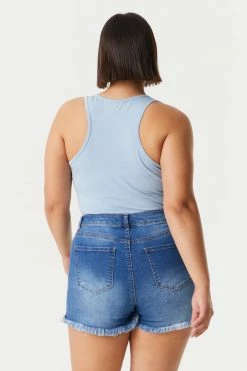 Stitches Ladies Tops Plus Size V-Neck Racerback Bodysuit 56 Stitches Ladies Tops Plus Size V-Neck Racerback Bodysuit