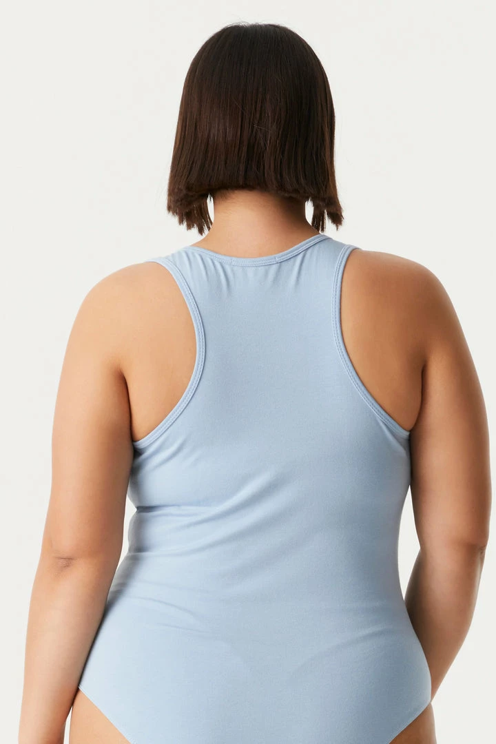 Stitches Ladies Tops Plus Size V-Neck Racerback Bodysuit 19 Stitches Ladies Tops Plus Size V-Neck Racerback Bodysuit