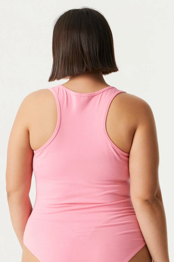 Stitches Ladies Tops Plus Size V-Neck Racerback Bodysuit 29 Stitches Ladies Tops Plus Size V-Neck Racerback Bodysuit