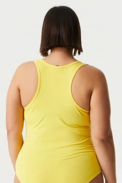 Stitches Ladies Tops Plus Size V-Neck Racerback Bodysuit 73 Stitches Ladies Tops Plus Size V-Neck Racerback Bodysuit